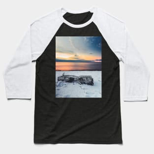 Ethereal Sunrise: Lobster Cage's Reverie V2 Baseball T-Shirt